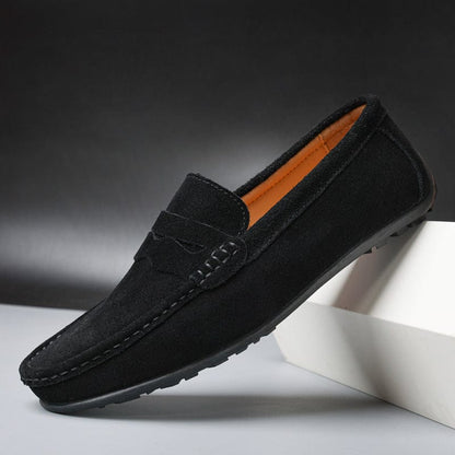 Reed | Classic Suede Penny Loafers