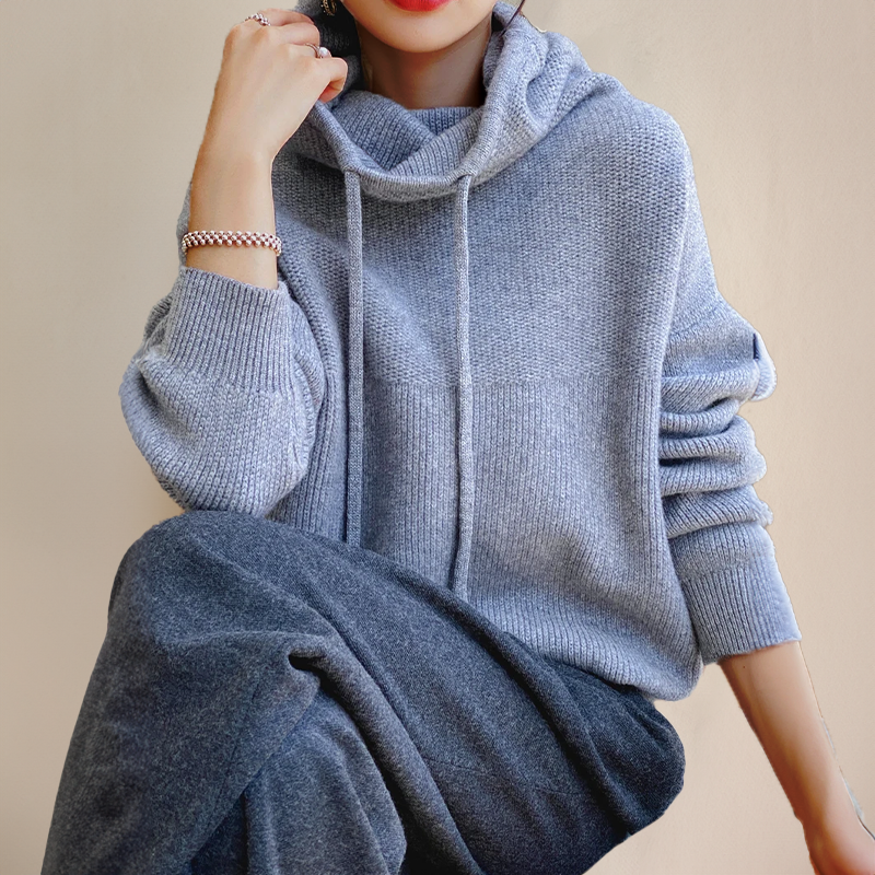 Julitta | Oversized Drawstring Knit Sweater