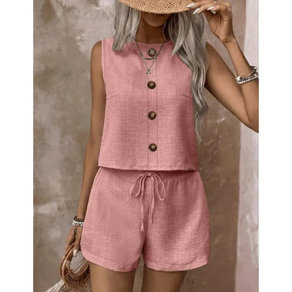 Diantha | Button Detail Two Piece Set