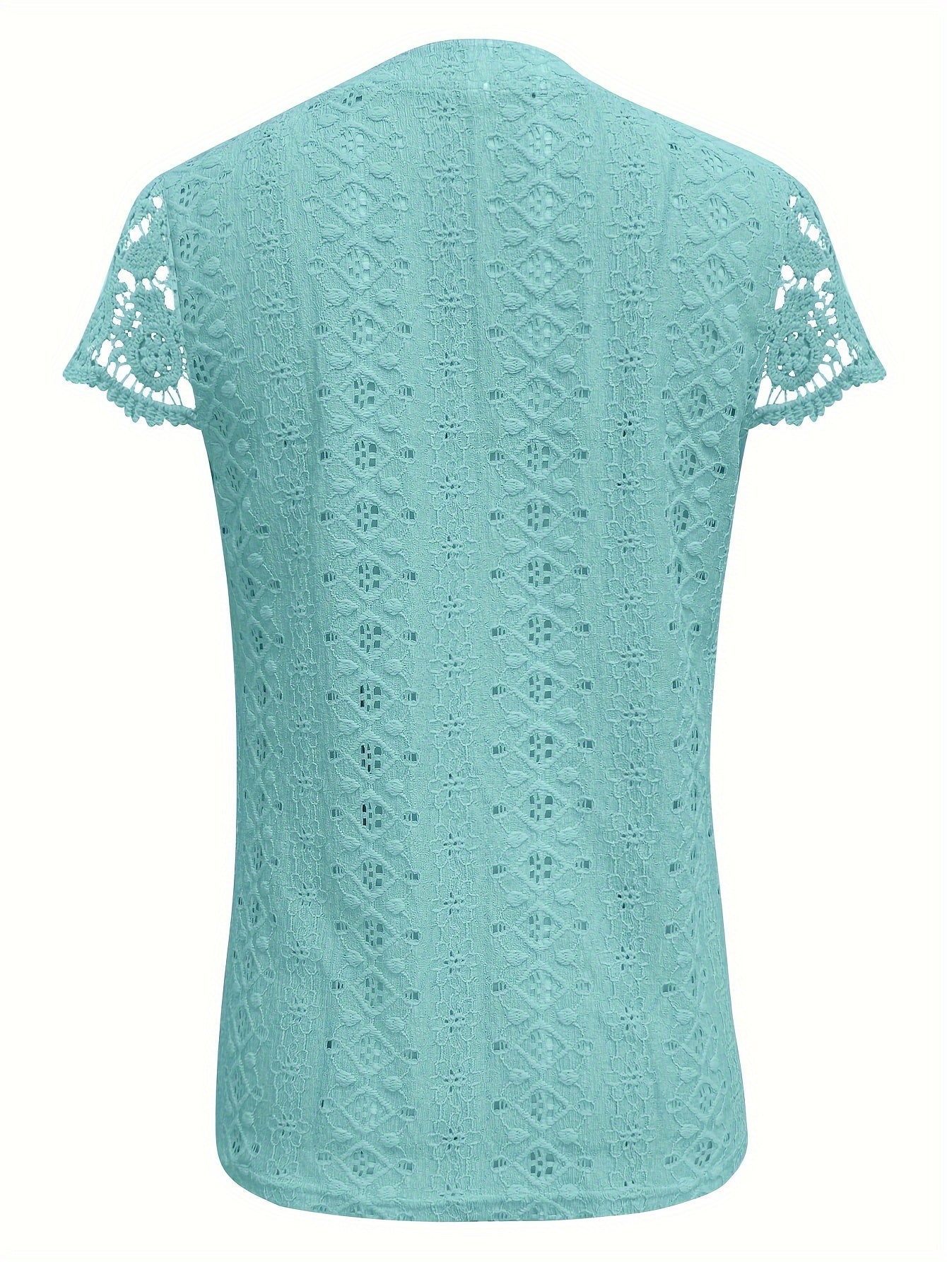 Delaine | Elegant Crochet Trim Blouse