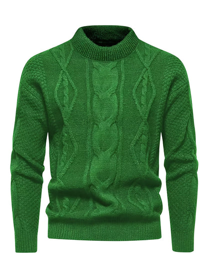 Gannon | Classic Mock Neck Knit Sweater