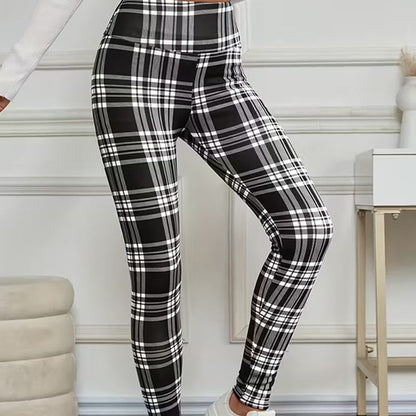 Ginevera | High Waist Plaid Leggings