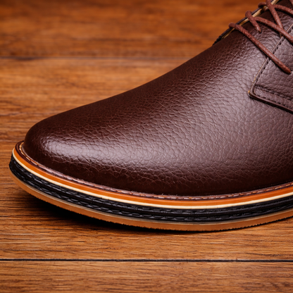 Lachlan | Premium Textured Leather Derby Shoes