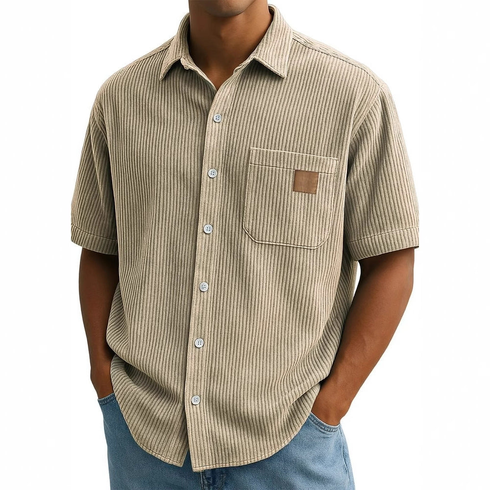 Bastien | Textured Knit Button Shirt