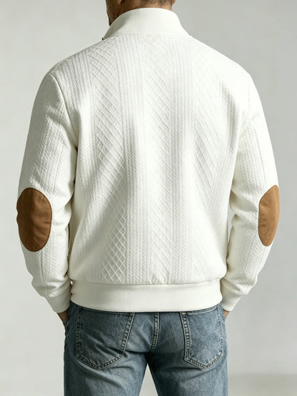Montrose | Textured Stand Collar Zip Jacket