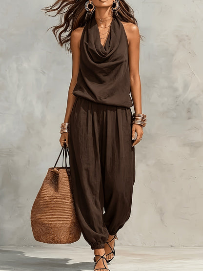 Palomaire | Boho Sleeveless Lounge Jumpsuit