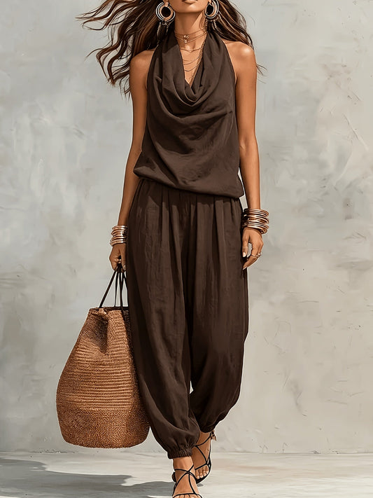 Palomaire | Boho Sleeveless Lounge Jumpsuit