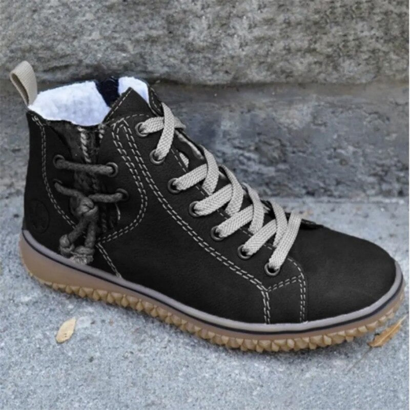Mirelda | Warm Zip Ankle Boots