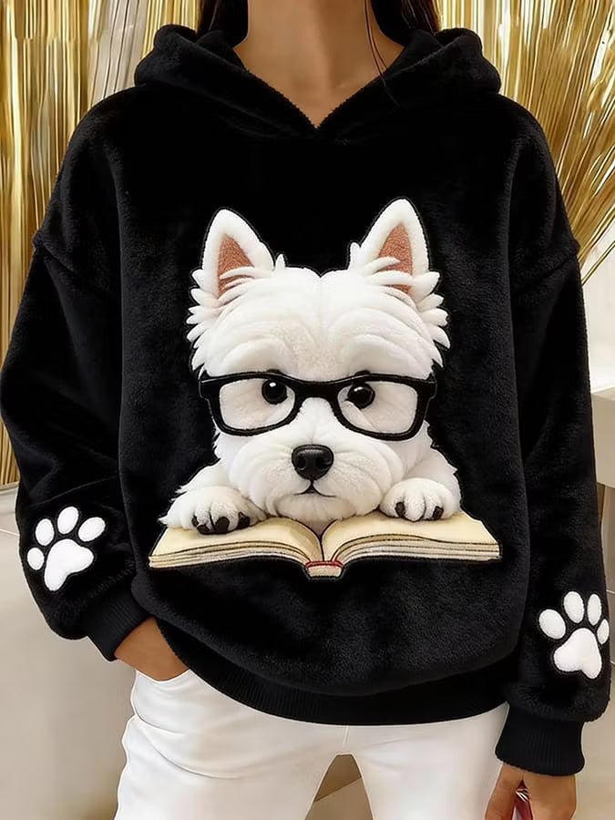 Yelena | Soft Touch Dog Graphic Hoodie