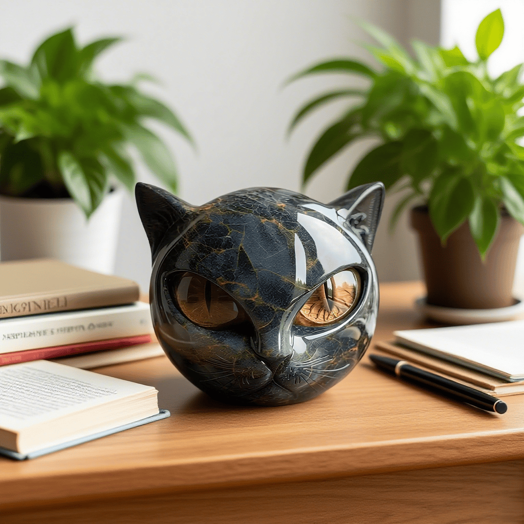 Pavielle | Elegant Cat Face Ornament