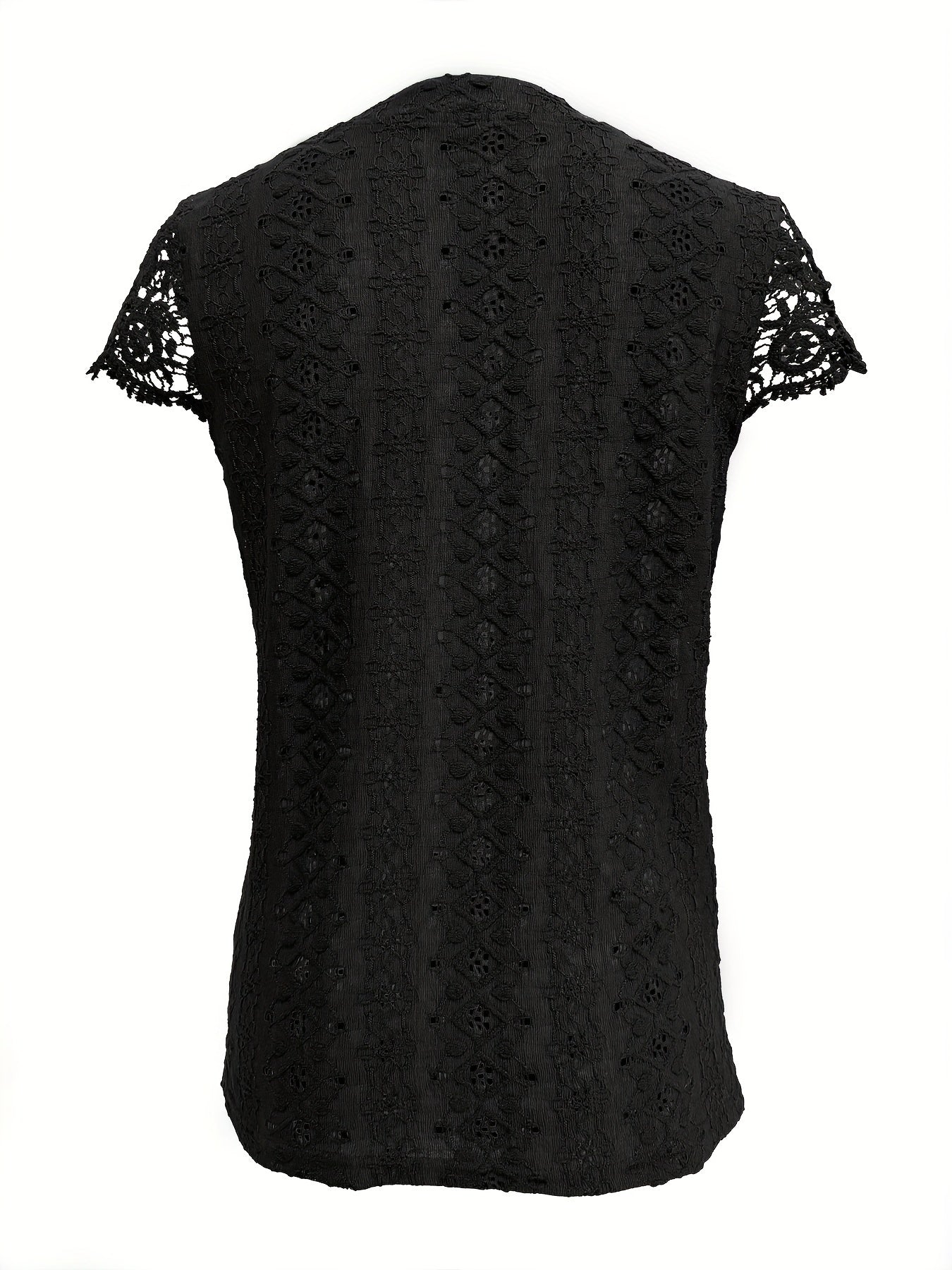 Delaine | Elegant Crochet Trim Blouse