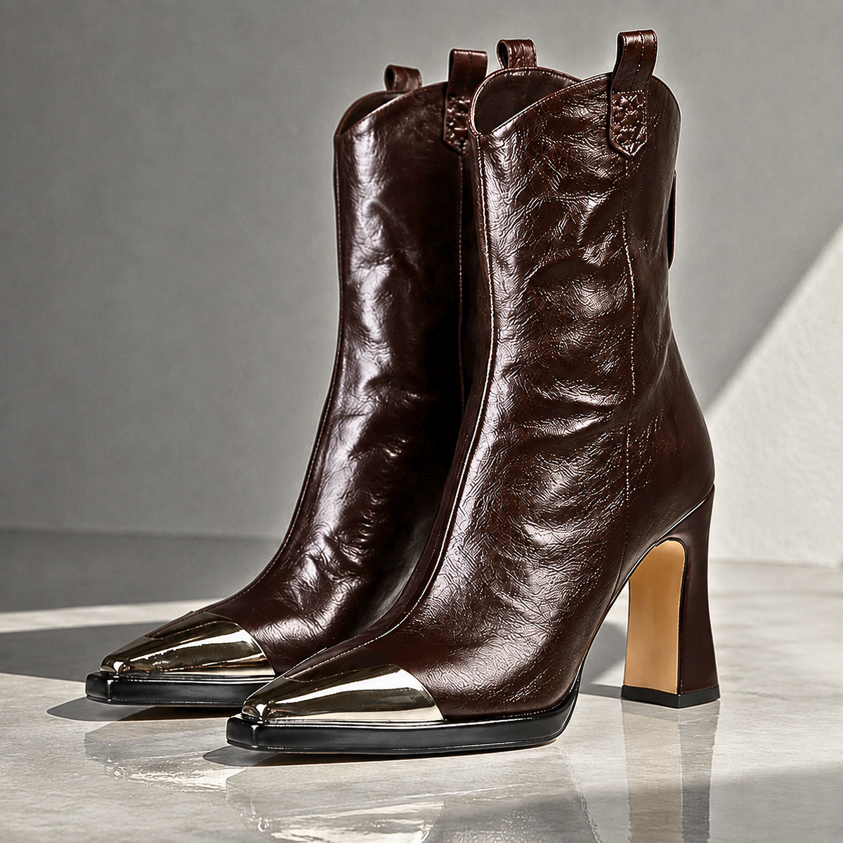 Sorelia | Statement Block Heel Ankle Boots