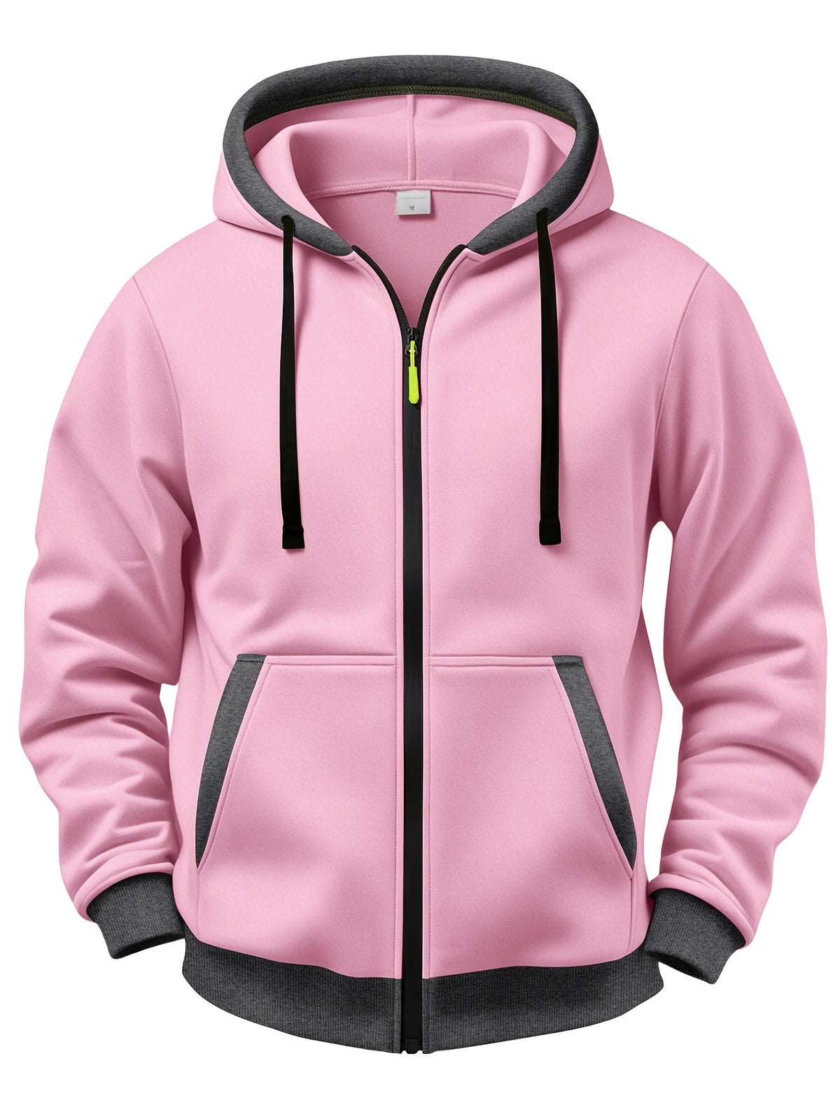 Lachlan | Contrast Trim Zip Up Hoodie