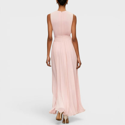 Beatrix | Elegant Pleated Waist Maxi Dress
