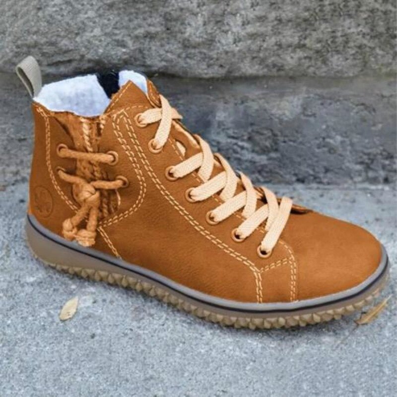 Mirelda | Warm Zip Ankle Boots
