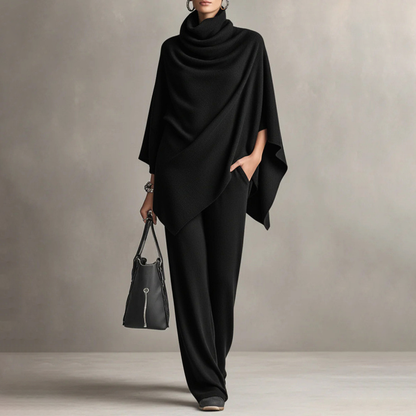 Rovelle | Relaxed Draped Knit Two Piece Set