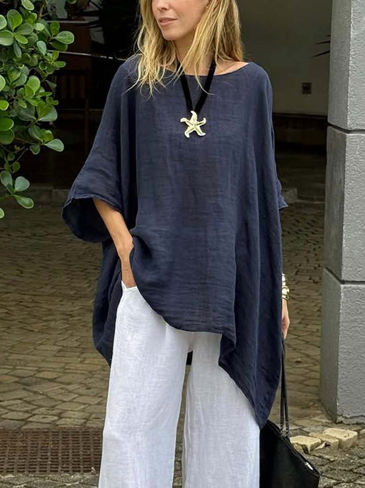 Maribel | Relaxed Oversized Tunic Blouse
