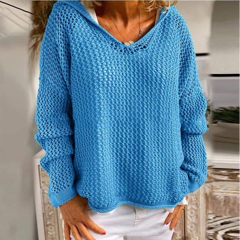 Elovira | Hooded Knit Pullover