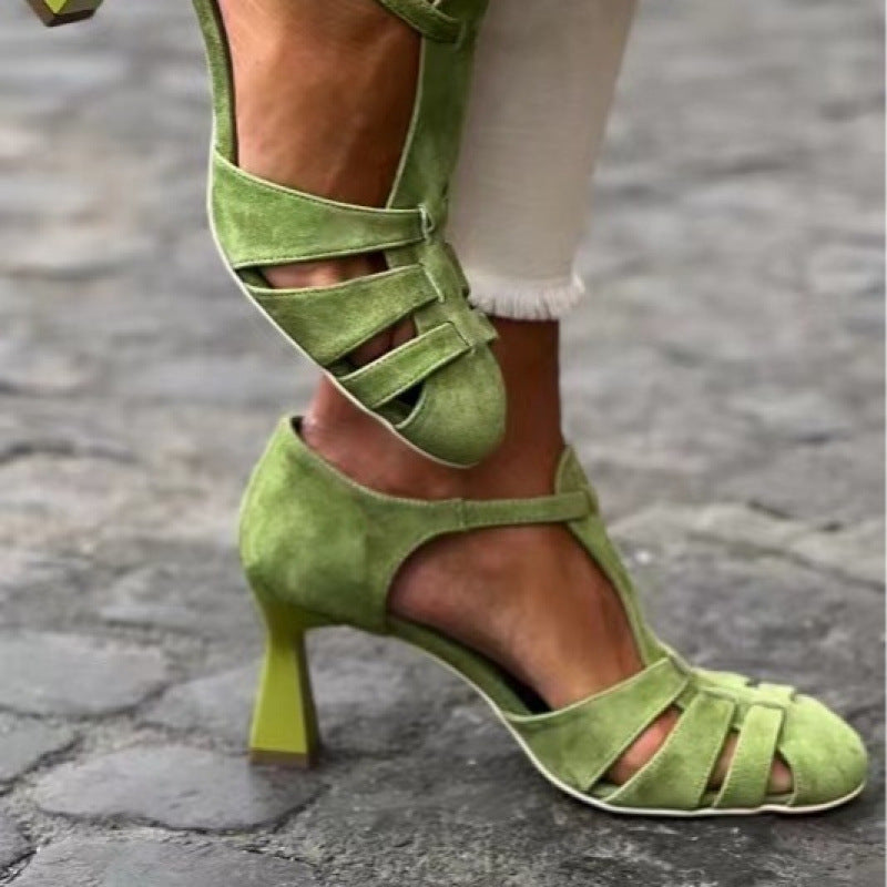Anastelle | Vintage Cage Strap Heels
