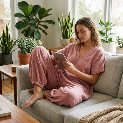 Elsinore | Breezy Batwing Pocket Jumpsuit