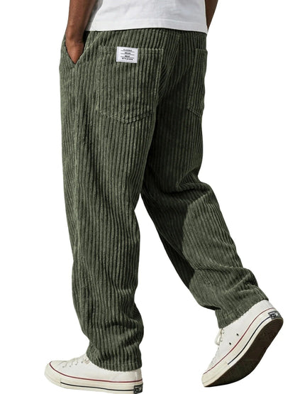 Tennyson | Ribbed Corduroy Straight Leg Trousers