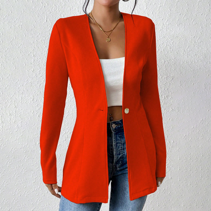 Wisteria | Tailored Open Neck Longline Blazer