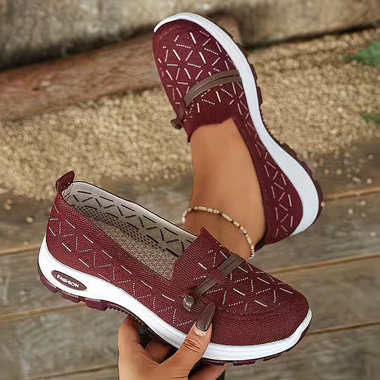 Varelle | Knit Slip On Walking Shoes