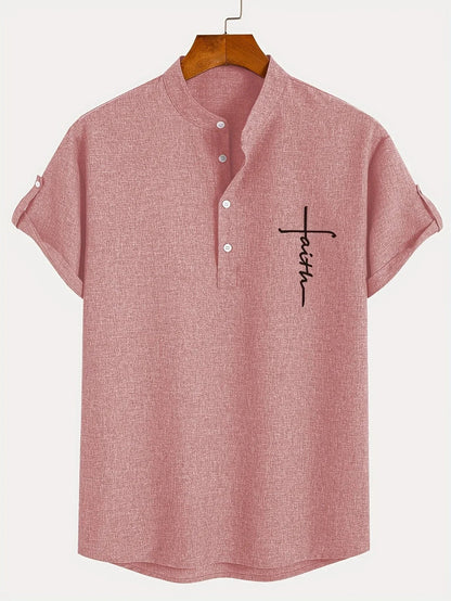 Tavrion | Henley Collar Casual Summer Shirt