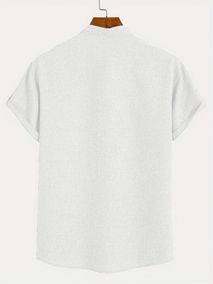 Tavrion | Henley Collar Casual Summer Shirt