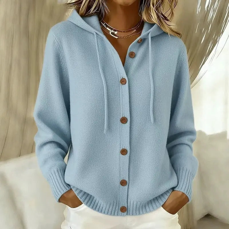 Noralyn | Soft Knit Hooded Cardigan