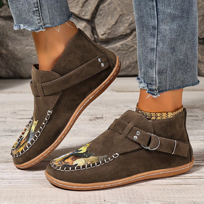 Flannery | Whimsical Cat Detail Casual Loafers
