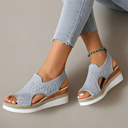 Briseina | Cushioned Platform Walking Sandals