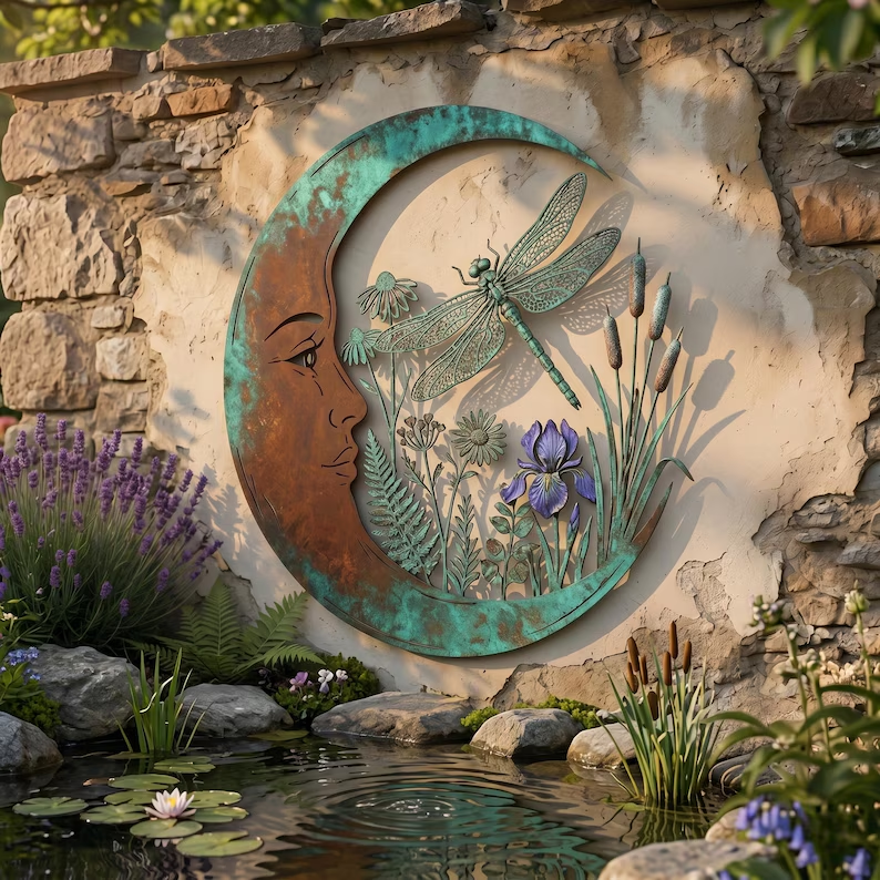 Amelora | Rustic Moon Wall Art