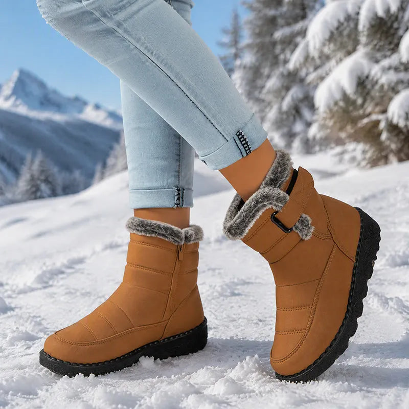 Zora | Plush Lined Buckle Winter Boots