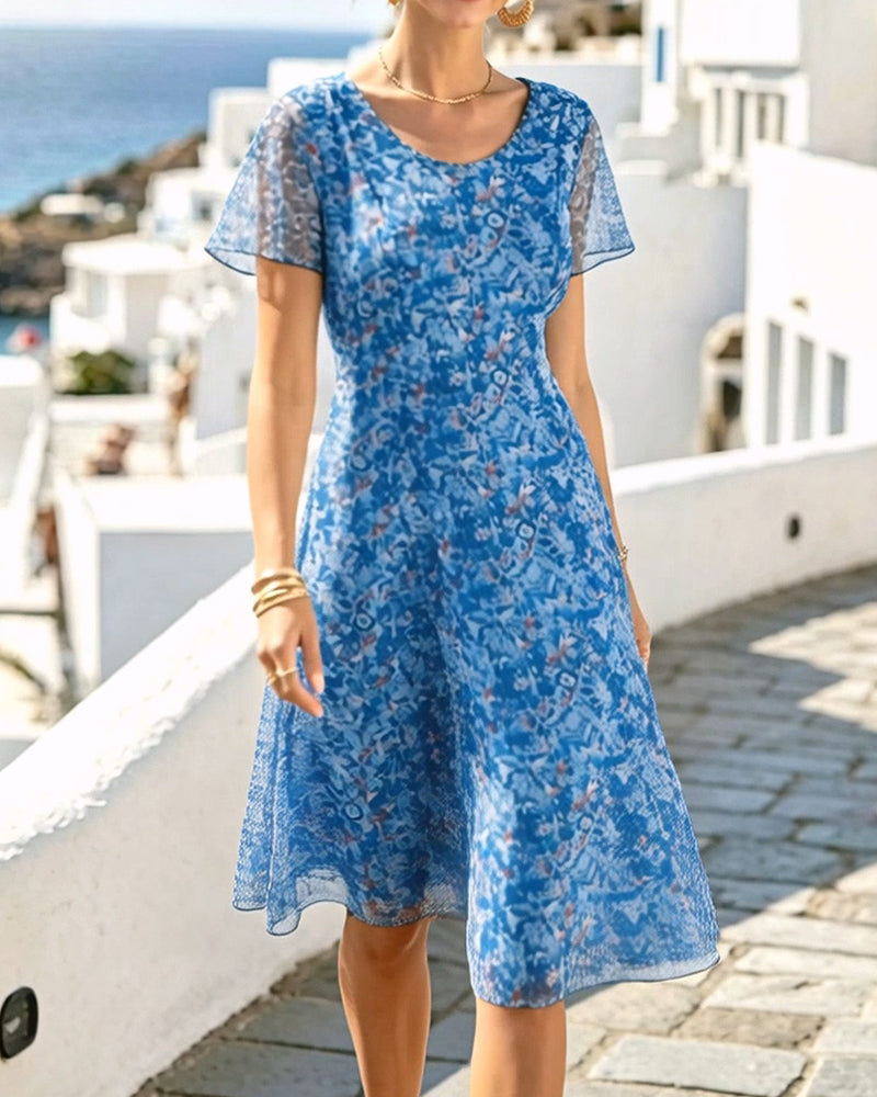 Zylisse | Floral Mesh Midi Dress