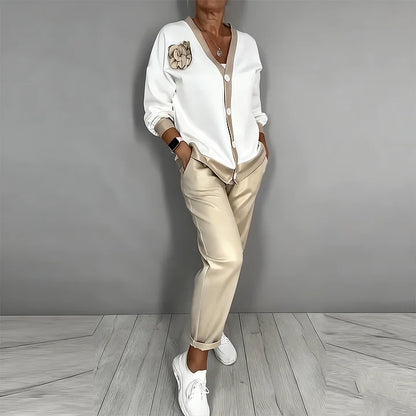 Virelune | Button Cardigan and Trouser Set