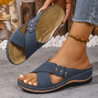 Velthoria | Cross Strap Comfort Sandals