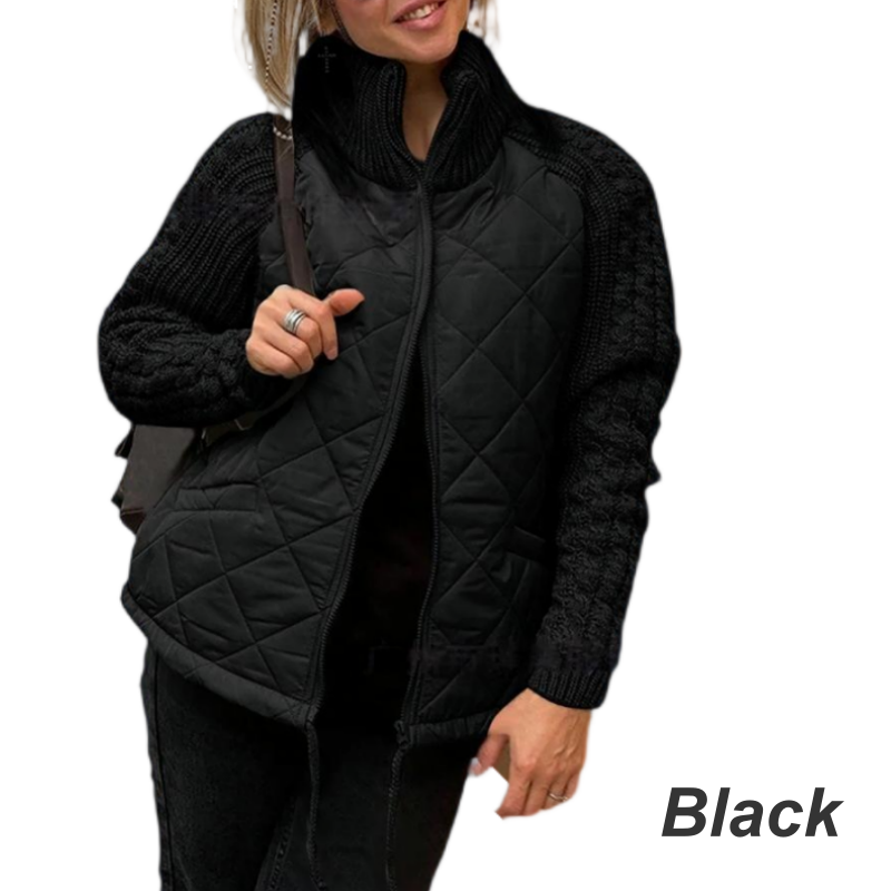 Corisanna | Warm Quilted Knit Sleeve Jacket