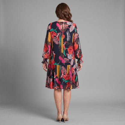 Fioralyn | Floral Chiffon Midi Dress