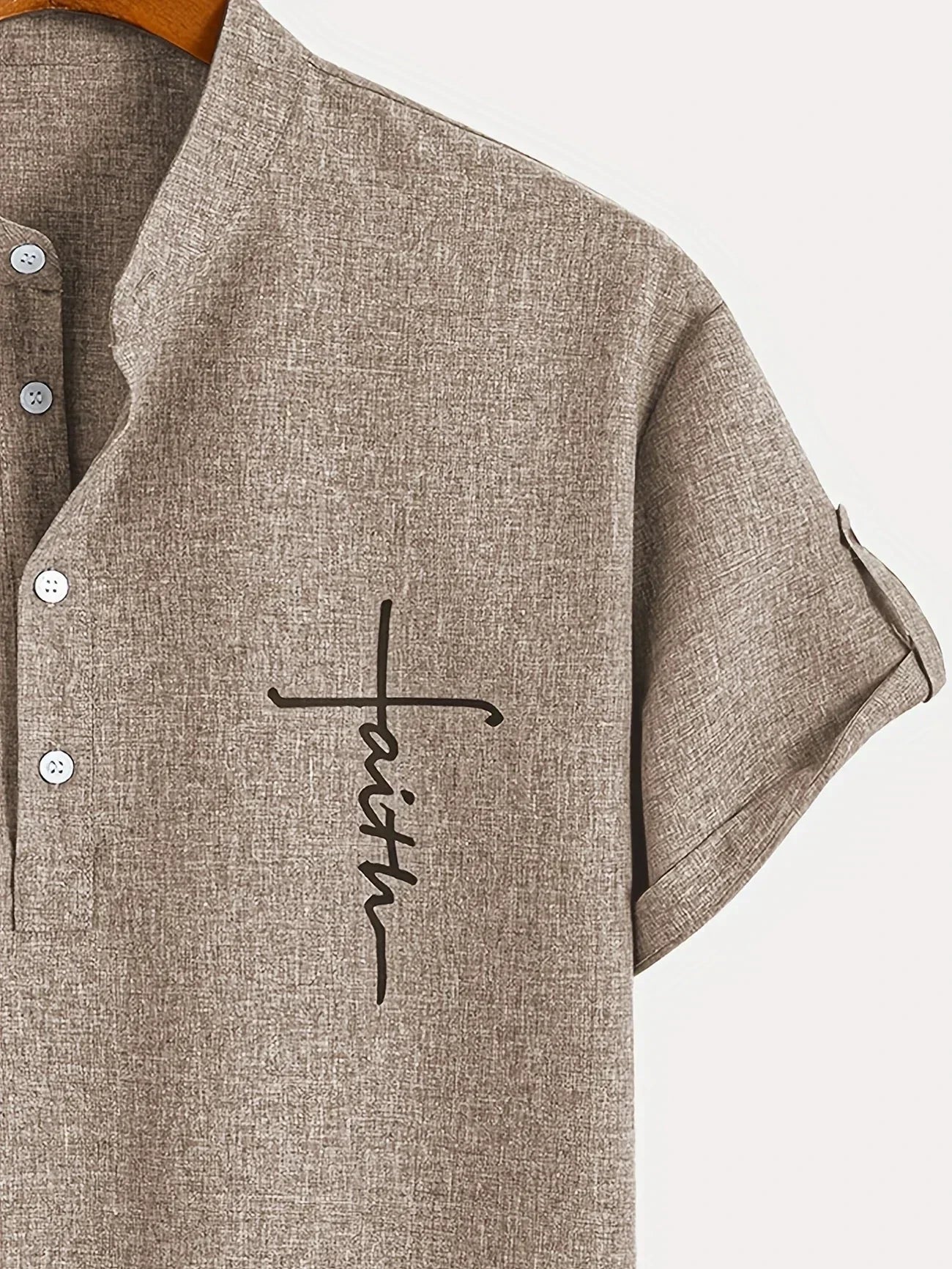 Tavrion | Henley Collar Casual Summer Shirt