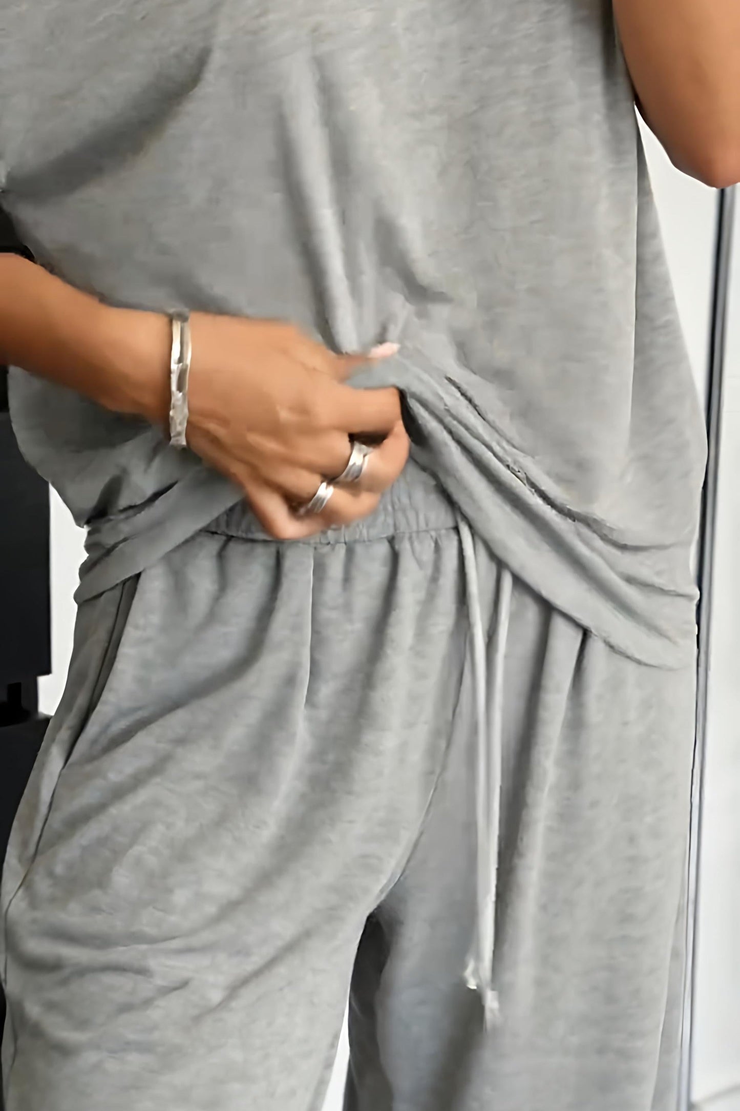 Amara | Casual Drawstring Lounge Two Piece Set