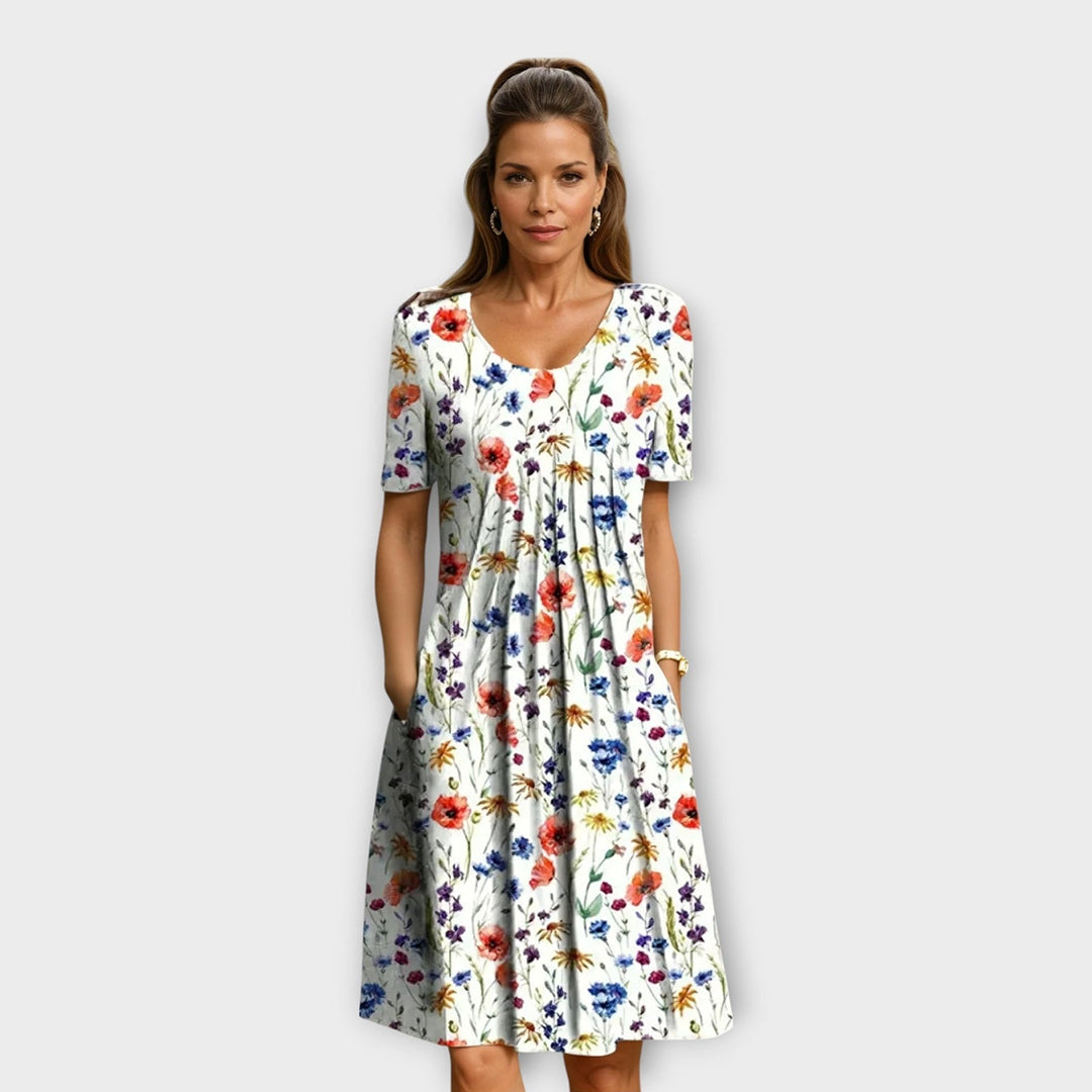 Cyrabelle | Botanical Print Everyday Dress