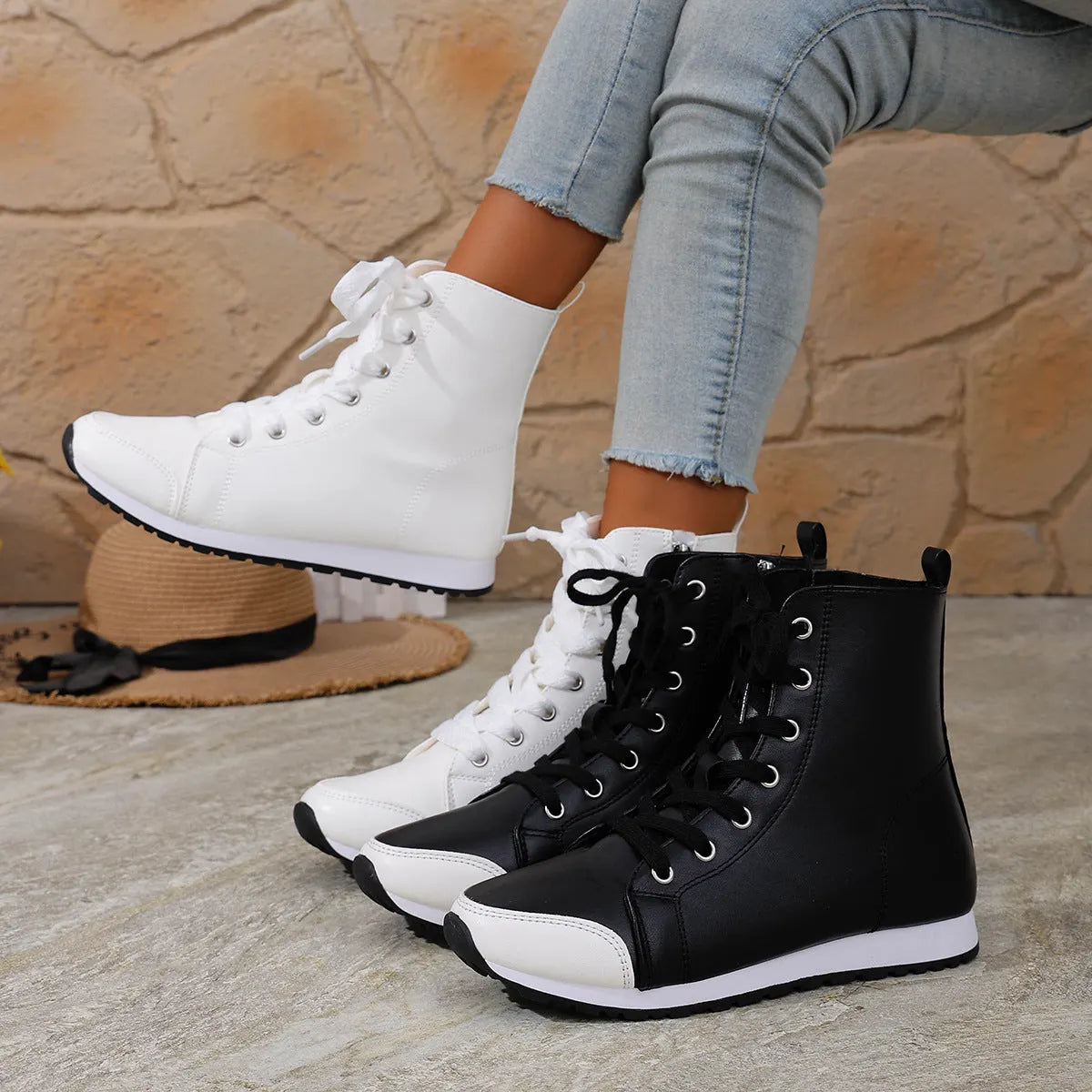 Shelby | Flexible Sole Lace Up Boots