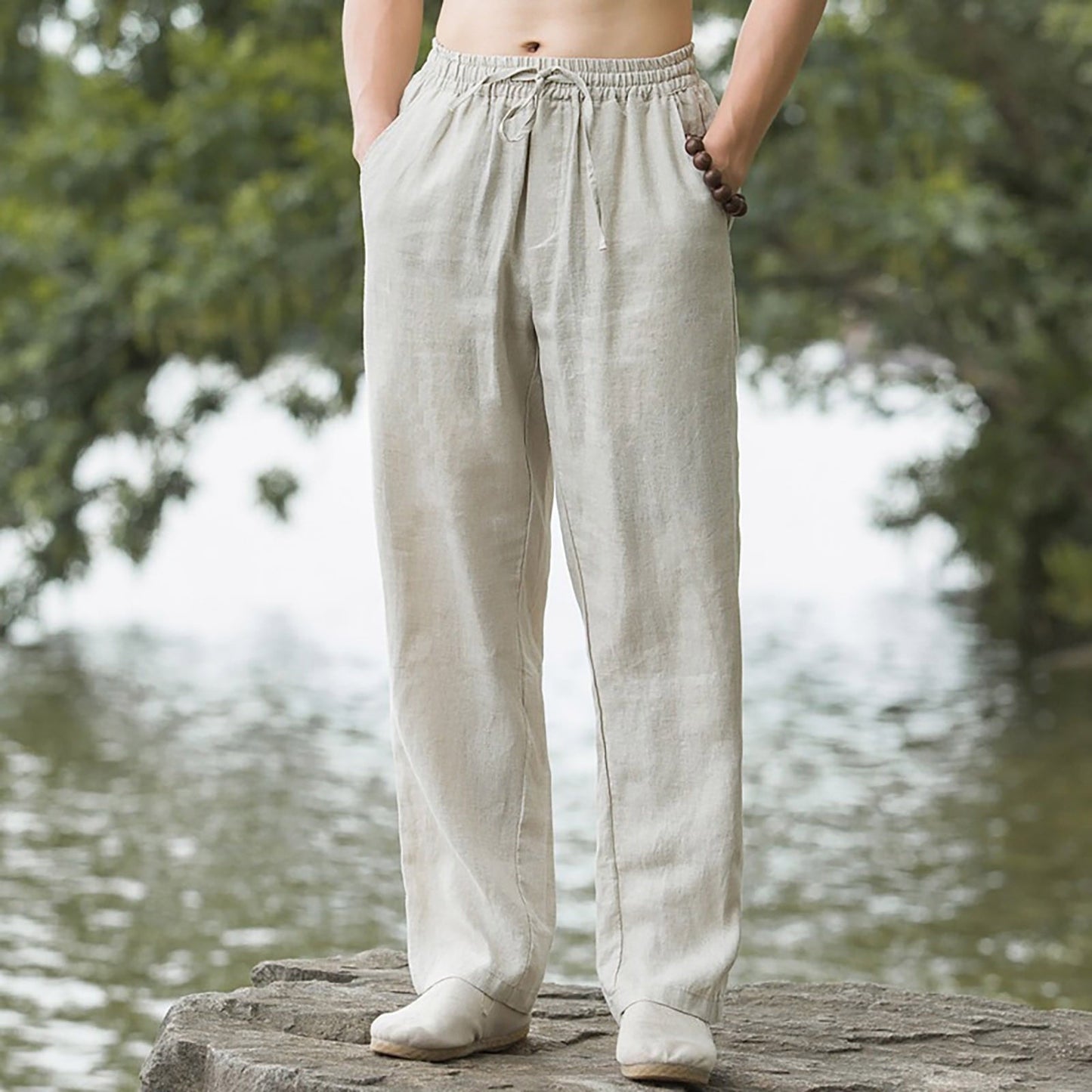 Ethan | Relaxed Linen Drawstring Pants