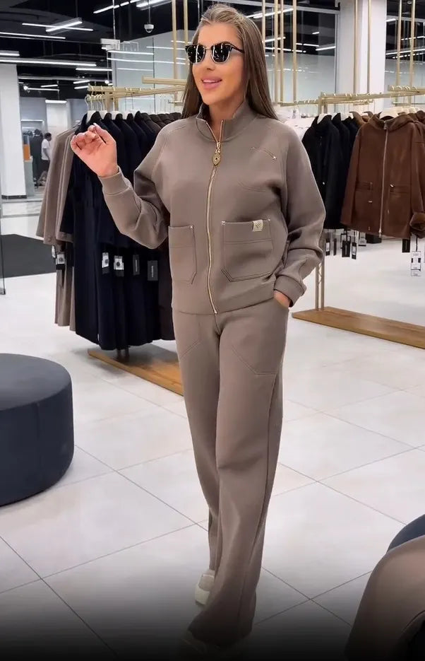 Sapphira | Casual Wide Leg Two Piece Set