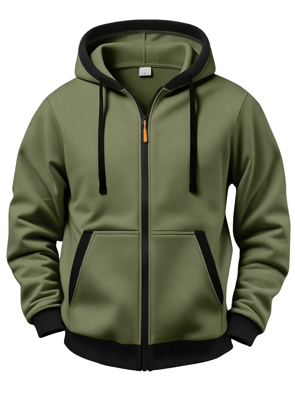 Lachlan | Contrast Trim Zip Up Hoodie
