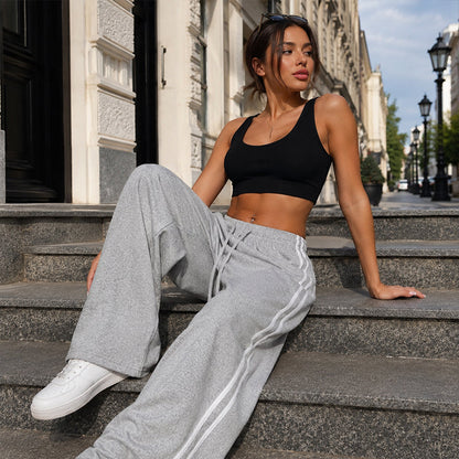 Varelline | Side Stripe Drawstring Pants