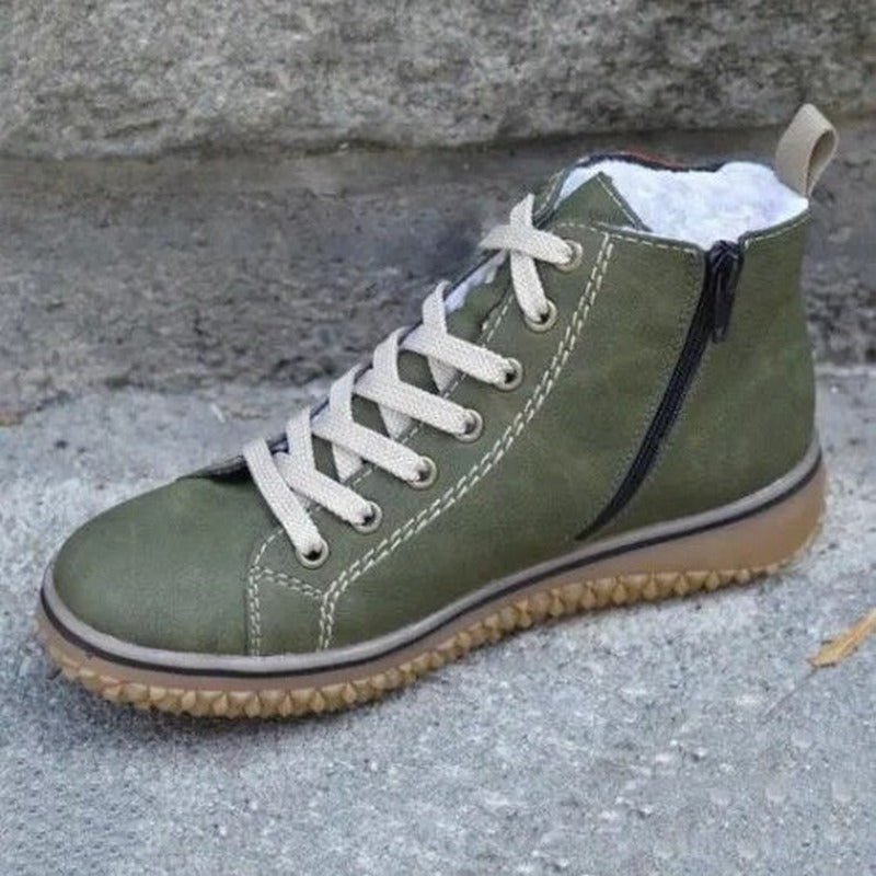 Mirelda | Warm Zip Ankle Boots