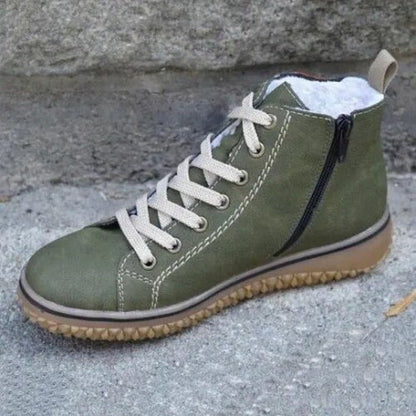 Mirelda | Warm Zip Ankle Boots