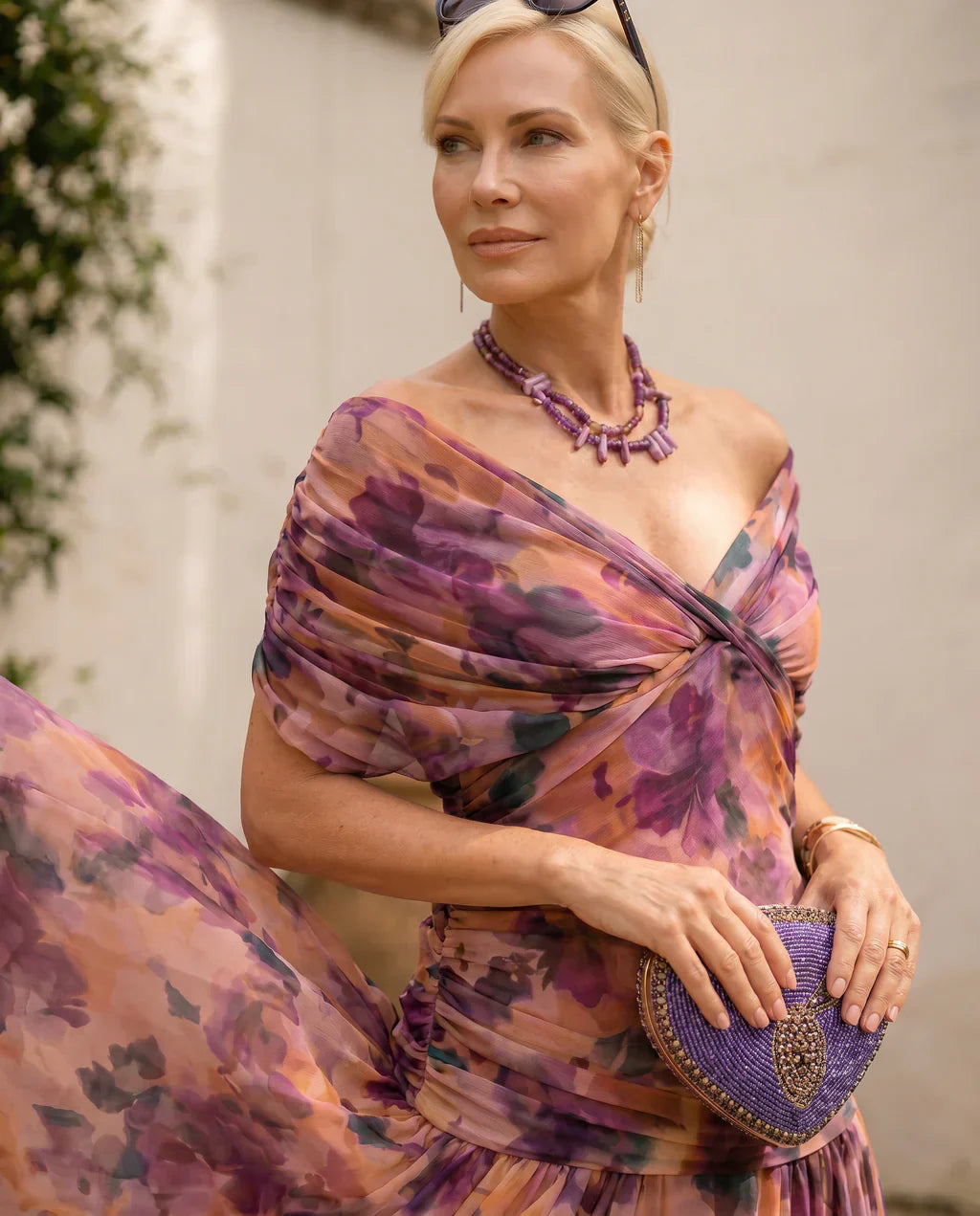 Selvoria | Elegant Draped Maxi Dress